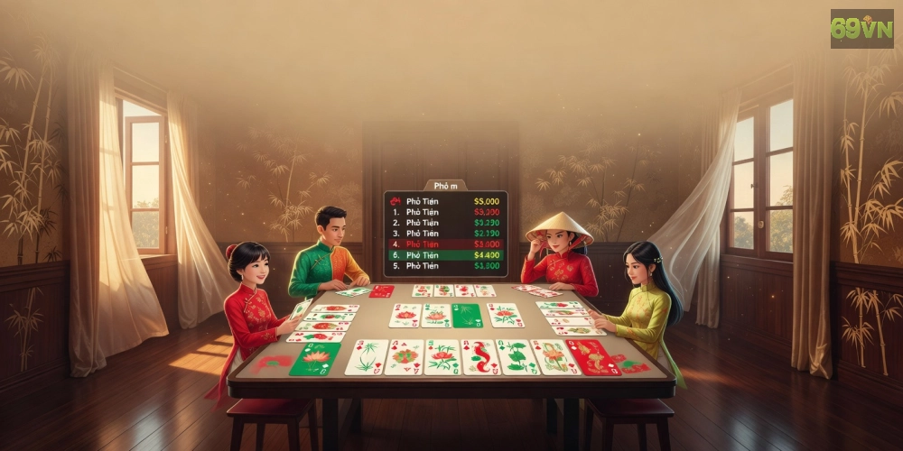 Trò chơi Phỏm phổ biến trên 69vn với giao diện dễ chơi và phần thưởng lớn